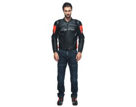 ΜΠΟΥΦΑΝ ΜΗΧΑΝΗΣ DAINESE - Racing 4 Leather black/fluo-red - 