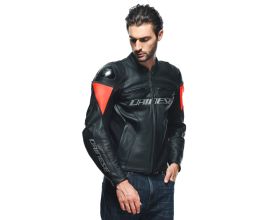 ΜΠΟΥΦΑΝ ΜΗΧΑΝΗΣ DAINESE - Racing 4 Leather black/fluo-red - 