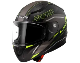 ΚΡΑΝΟΣ ΜΗΧΑΝΗΣ LS2 - Rapid 2 FF353 22.06 Rokku mat black/yellow H-V