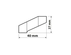 LAMPA προέκταση αποστάστης αλουμινίου για καθρέπτη Ø 10mm αριστερόστροφο - 