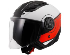 ΚΡΑΝΟΣ ΜΗΧΑΝΗΣ LS2 - OF616 Airflow II Cover mat white/red ΚΡΑΝΟΣ ΜΗΧΑΝΗΣ LS2 - OF616 Airflow II Cover mat white/red