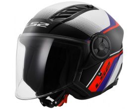 ΚΡΑΝΟΣ ΜΗΧΑΝΗΣ LS2 - OF616 Airflow II Rush white/blue/red ΚΡΑΝΟΣ ΜΗΧΑΝΗΣ LS2 - OF616 Airflow II Rush white/blue/red