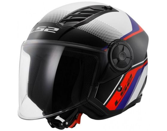 ΚΡΑΝΟΣ ΜΗΧΑΝΗΣ LS2 - OF616 Airflow II Rush white/blue/red ΚΡΑΝΟΣ ΜΗΧΑΝΗΣ LS2 - OF616 Airflow II Rush white/blue/red