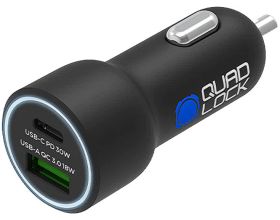 ΑΝΤΑΠΤΟΡΑΣ QUAD LOCK® - Φορτιστής αυτοκινήτου Dual USB 12V Car Charger ΑΝΤΑΠΤΟΡΑΣ QUAD LOCK® - Φορτιστής αυτοκινήτου Dual USB 12V Car Charger