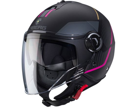 ΚΡΑΝΟΣ ΜΗΧΑΝΗΣ CABERG - Riviera V4X Geo mat black/fuchsia ΚΡΑΝΟΣ ΜΗΧΑΝΗΣ CABERG - Riviera V4X Geo mat black/fuchsia