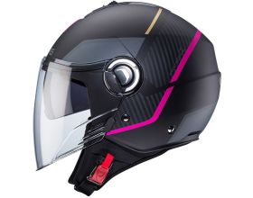 ΚΡΑΝΟΣ ΜΗΧΑΝΗΣ CABERG - Riviera V4X Geo mat black/fuchsia -  ΚΡΑΝΟΣ ΜΗΧΑΝΗΣ CABERG - Riviera V4X Geo mat black/fuchsia -