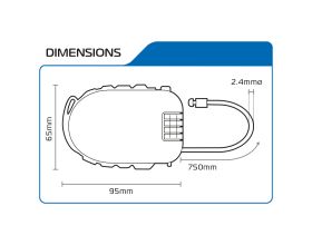 ΚΛΕΙΔΑΡΙΑ ΚΡΑΝΟΥΣ OXFORD - Retra Cable 75cm black - 