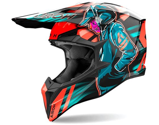 ΚΡΑΝΟΣ ΜΗΧΑΝΗΣ AIROH - Wraaap 22.06 Cyber orange gloss