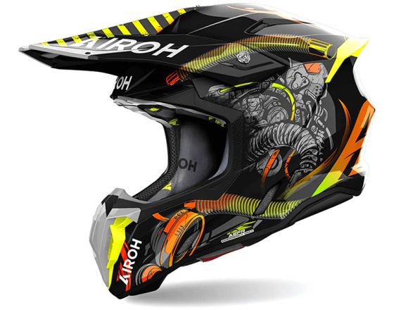 ΚΡΑΝΟΣ ΜΗΧΑΝΗΣ AIROH - Twist 3 Toxic 22.06 gloss black ΚΡΑΝΟΣ ΜΗΧΑΝΗΣ AIROH - Twist 3 Toxic 22.06 gloss black