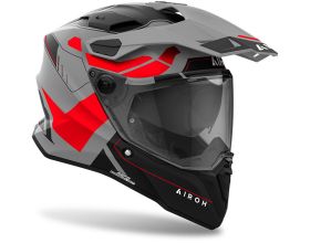 ΚΡΑΝΟΣ ΜΗΧΑΝΗΣ AIROH - Commander 2 E2206 Reveal mat grey/fluo red -  ΚΡΑΝΟΣ ΜΗΧΑΝΗΣ AIROH - Commander 2 E2206 Reveal mat grey/fluo red -