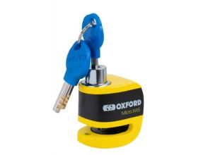 ΛΟΥΚΕΤΟ ΔΙΣΚΟΦΡΕΝΟΥ OXFORD - Micro XA5 Alarm yellow LK213 με συναγερμό  ΛΟΥΚΕΤΟ ΔΙΣΚΟΦΡΕΝΟΥ OXFORD - Micro XA5 Alarm yellow LK213 με συναγερμό