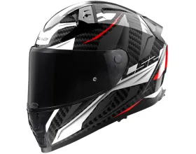 ΚΡΑΝΟΣ ΜΗΧΑΝΗΣ LS2 - Vector II FF811 Carbon Savage white/red/grey