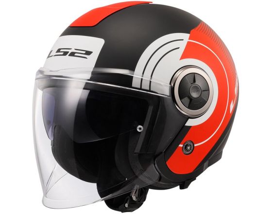 ΚΡΑΝΟΣ ΜΗΧΑΝΗΣ LS2 - OF620 Classy Disko mat black/red/white ΚΡΑΝΟΣ ΜΗΧΑΝΗΣ LS2 - OF620 Classy Disko mat black/red/white