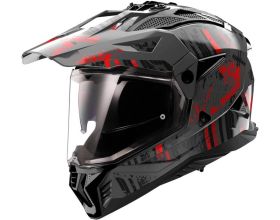 ΚΡΑΝΟΣ ΜΗΧΑΝΗΣ LS2 - MX702 Pioneer II 22.06 Crazy mat black/red ΚΡΑΝΟΣ ΜΗΧΑΝΗΣ LS2 - MX702 Pioneer II 22.06 Crazy mat black/red