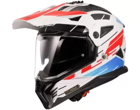 ΚΡΑΝΟΣ ΜΗΧΑΝΗΣ LS2 - MX702 Pioneer II 22.06 Namib white/blue/red ΚΡΑΝΟΣ ΜΗΧΑΝΗΣ LS2 - MX702 Pioneer II 22.06 Namib white/blue/red