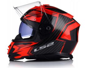 ΚΡΑΝΟΣ ΜΗΧΑΝΗΣ LS2 - FF800 Storm II 22.06 Tracker black/red -  ΚΡΑΝΟΣ ΜΗΧΑΝΗΣ LS2 - FF800 Storm II 22.06 Tracker black/red -