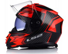 ΚΡΑΝΟΣ ΜΗΧΑΝΗΣ LS2 - FF800 Storm II 22.06 Tracker black/red -  ΚΡΑΝΟΣ ΜΗΧΑΝΗΣ LS2 - FF800 Storm II 22.06 Tracker black/red -