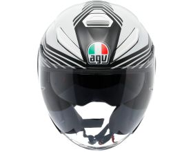 ΚΡΑΝΟΣ ΜΗΧΑΝΗΣ AGV - K5 Jet Evo 22.06 Control mat black/white -  ΚΡΑΝΟΣ ΜΗΧΑΝΗΣ AGV - K5 Jet Evo 22.06 Control mat black/white -