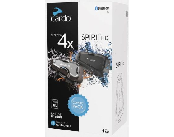 BLUETOOTH CARDO - Combo Pack Freecom 4X JBL® + Spirit HD (διπλή)