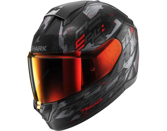ΚΡΑΝΟΣ ΜΗΧΑΝΗΣ SHARK - Ridill 2 Molokai mat black/grey/red ΚΡΑΝΟΣ ΜΗΧΑΝΗΣ SHARK - Ridill 2 Molokai mat black/grey/red