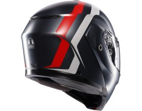 ΚΡΑΝΟΣ ΜΗΧΑΝΗΣ AGV - Streetmodular E2206 Resia mat grey/silver/red -  ΚΡΑΝΟΣ ΜΗΧΑΝΗΣ AGV - Streetmodular E2206 Resia mat grey/silver/red -