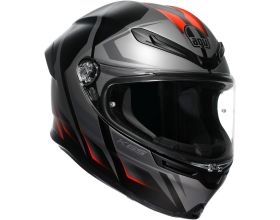 ΚΡΑΝΟΣ ΜΗΧΑΝΗΣ AGV - K6 S E22.06 Karve mat black/grey/red ΚΡΑΝΟΣ ΜΗΧΑΝΗΣ AGV - K6 S E22.06 Karve mat black/grey/red
