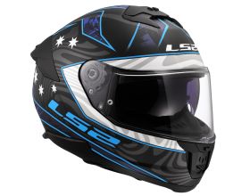 ΚΡΑΝΟΣ ΜΗΧΑΝΗΣ LS2 - FF808 Stream II Galdam mat black/blue -  ΚΡΑΝΟΣ ΜΗΧΑΝΗΣ LS2 - FF808 Stream II Galdam mat black/blue -