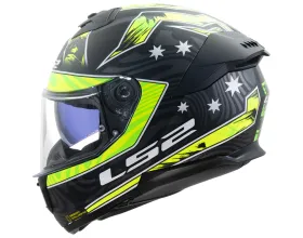 ΚΡΑΝΟΣ ΜΗΧΑΝΗΣ LS2 - FF808 Stream II Galdam mat black/hi-vision yellow