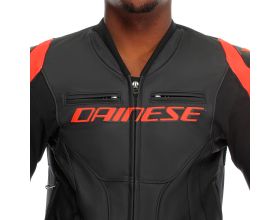 ΜΠΟΥΦΑΝ ΜΗΧΑΝΗΣ DAINESE - Racing 5 Leather black/black/red-fluo -  ΜΠΟΥΦΑΝ ΜΗΧΑΝΗΣ DAINESE - Racing 5 Leather black/black/red-fluo -
