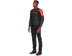 ΜΠΟΥΦΑΝ ΜΗΧΑΝΗΣ DAINESE - Racing 5 Leather black/black/red-fluo -  ΜΠΟΥΦΑΝ ΜΗΧΑΝΗΣ DAINESE - Racing 5 Leather black/black/red-fluo -