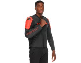 ΜΠΟΥΦΑΝ ΜΗΧΑΝΗΣ DAINESE - Racing 5 Leather black/black/red-fluo -  ΜΠΟΥΦΑΝ ΜΗΧΑΝΗΣ DAINESE - Racing 5 Leather black/black/red-fluo -