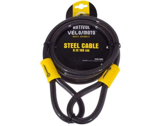 ΚΟΥΛΟΥΡΑ AUVRAY - Steel Cable συρματόσχοινο 180cm χωρίς κλειδαριά