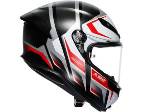 ΚΡΑΝΟΣ ΜΗΧΑΝΗΣ AGV - K6 S E22.06 Karve mat black/white/red -  ΚΡΑΝΟΣ ΜΗΧΑΝΗΣ AGV - K6 S E22.06 Karve mat black/white/red -