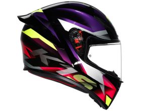 ΚΡΑΝΟΣ ΜΗΧΑΝΗΣ AGV - K1 S E2206 Fastlap black/pink/purple - 