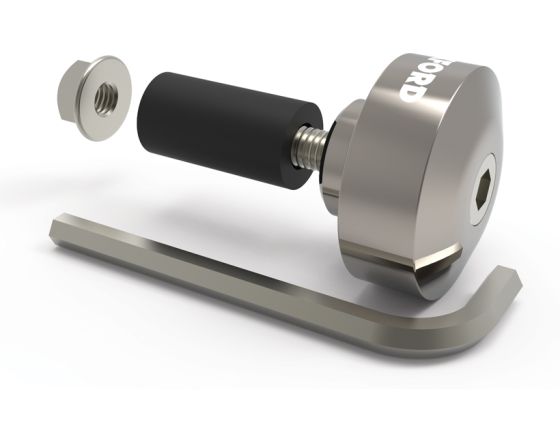 Oxford αντίβαρα αλουμινίου BarEnds 1 OX589 silver