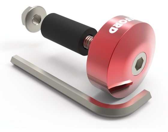 Oxford αντίβαρα αλουμινίου BarEnds 1 OX590 red