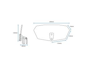 ΕΠΕΚΤΑΣΗ ΖΕΛΑΤΙΝΑΣ OXFORD - OX846 universal διάφανη 260 x 125mm -  ΕΠΕΚΤΑΣΗ ΖΕΛΑΤΙΝΑΣ OXFORD - OX846 universal διάφανη 260 x 125mm -