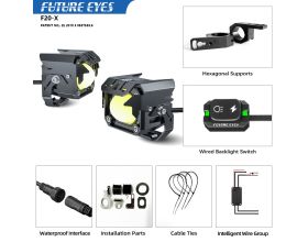 ΠΡΟΒΟΛΑΚΙΑ ΜΗΧΑΝΗΣ FUTURE EYES - LED F20X Yellow/White – 60W -  ΠΡΟΒΟΛΑΚΙΑ ΜΗΧΑΝΗΣ FUTURE EYES - LED F20X Yellow/White – 60W -