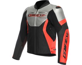 ΜΠΟΥΦΑΝ ΜΗΧΑΝΗΣ DAINESE - Racing 5 Leather silver/black/red-fluo ΜΠΟΥΦΑΝ ΜΗΧΑΝΗΣ DAINESE - Racing 5 Leather silver/black/red-fluo
