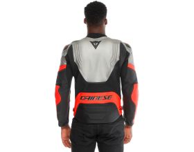 ΜΠΟΥΦΑΝ ΜΗΧΑΝΗΣ DAINESE - Racing 5 Leather silver/black/red-fluo - 
