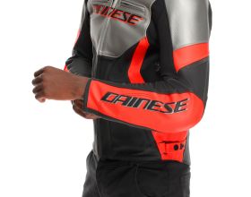 ΜΠΟΥΦΑΝ ΜΗΧΑΝΗΣ DAINESE - Racing 5 Leather silver/black/red-fluo - 