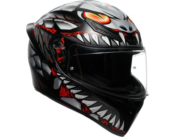 ΚΡΑΝΟΣ ΜΗΧΑΝΗΣ AGV - K1 S E2206 Lyzard mat black/grey/red