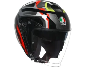 ΚΡΑΝΟΣ ΜΗΧΑΝΗΣ AGV - Irides 22.06 Zurigo black/red/yellow fluo