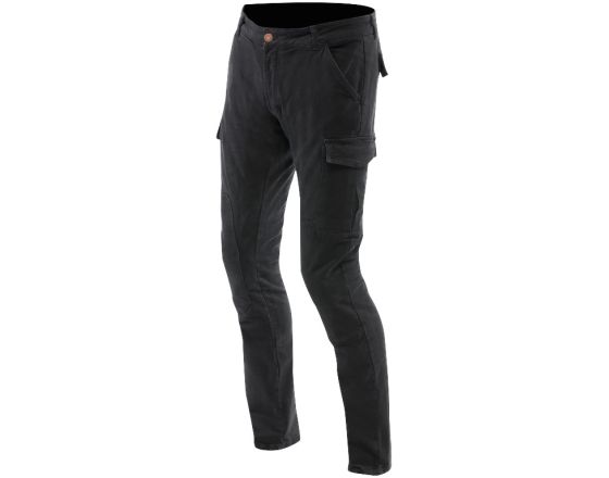 ΤΖΙΝ ΠΑΝΤΕΛΟΝΙ ΜΗΧΑΝΗΣ DAINESE - Cargo Slim Tapered jeans black