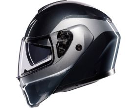 ΚΡΑΝΟΣ ΜΗΧΑΝΗΣ AGV - Streetmodular E2206 Levico grey/silver -  ΚΡΑΝΟΣ ΜΗΧΑΝΗΣ AGV - Streetmodular E2206 Levico grey/silver -