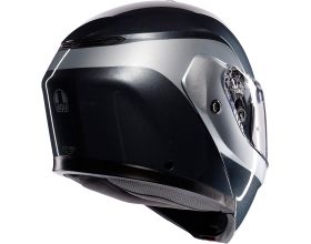 ΚΡΑΝΟΣ ΜΗΧΑΝΗΣ AGV - Streetmodular E2206 Levico grey/silver -  ΚΡΑΝΟΣ ΜΗΧΑΝΗΣ AGV - Streetmodular E2206 Levico grey/silver -
