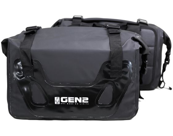 ΣΑΚΙΔΙΑ ΜΗΧΑΝΗΣ GEN2 - Tour dry side bags IPX6 πλαϊνά σαμάρια black 30lt x 2
