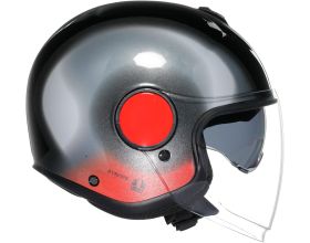 ΚΡΑΝΟΣ ΜΗΧΑΝΗΣ AGV - Eteres 22.06 Levanto black/silver/red -  ΚΡΑΝΟΣ ΜΗΧΑΝΗΣ AGV - Eteres 22.06 Levanto black/silver/red -
