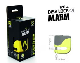 ΛΟΥΚΕΤΟ ΔΙΣΚΟΦΡΕΝΟΥ AUVRAY - B-Lock 06 Mini Alarm disc lock yellow Ø 5,5 mm - 