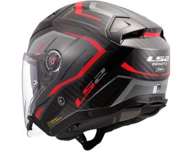 ΚΡΑΝΟΣ ΜΗΧΑΝΗΣ LS2 - Infinity II OF603 Carbon Urus black/grey/red - 